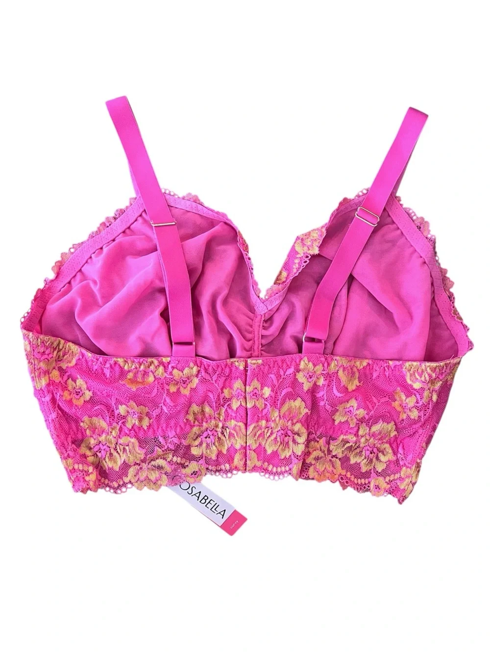 Cosabella Savona Curvy Longline Bra Rani Pink/Gold Size XL